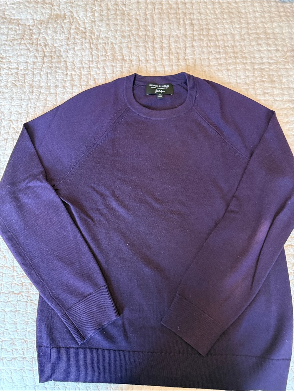 Banana Republic Men’s Deep Purple Crewneck Sweater